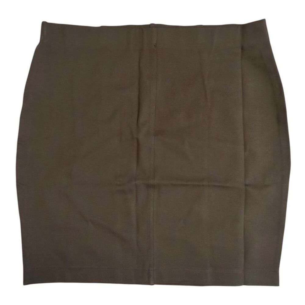 Express Women's Pull On Soft Stretch Ponte Sophisticated Mini Skirt - Brown